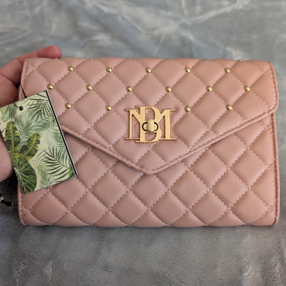 Pink Quilted Clutch